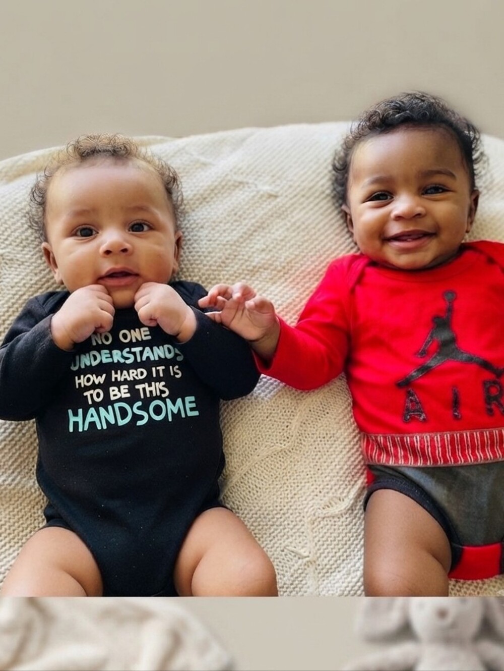 3-6M Black and Red Kids One Piece Set